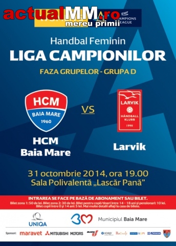 Handbal feminin. Liga Campionilor: Adversarele HCM-ului – Larvik HK (Norvegia)